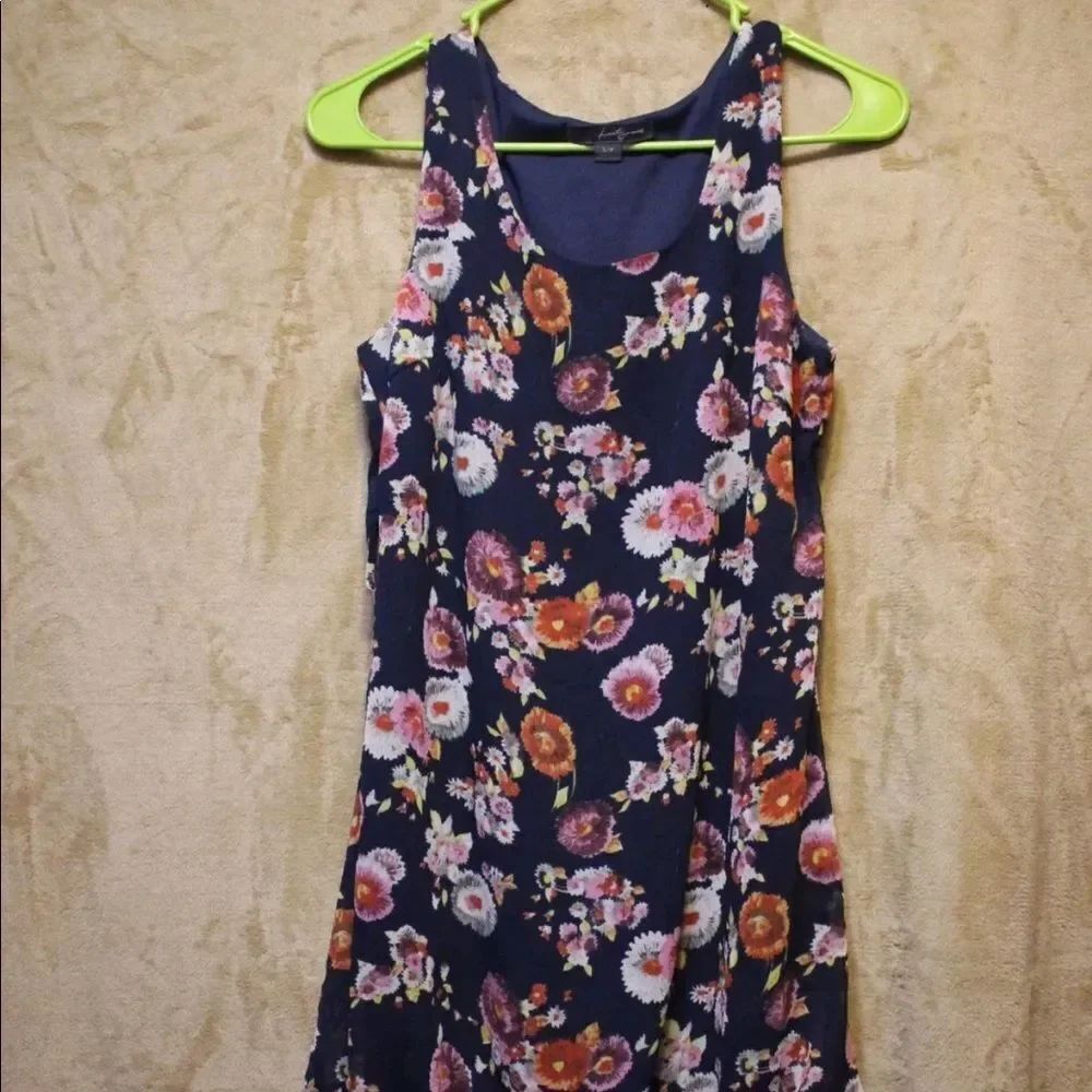 Forever 21 Sheer Lined Floral Summer Dress sz. S